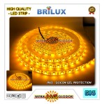 LED Strip Brilux SMD 5050 Mata Besar | IP 65 - Outdoor - Orange Yellow / Kuning Orange